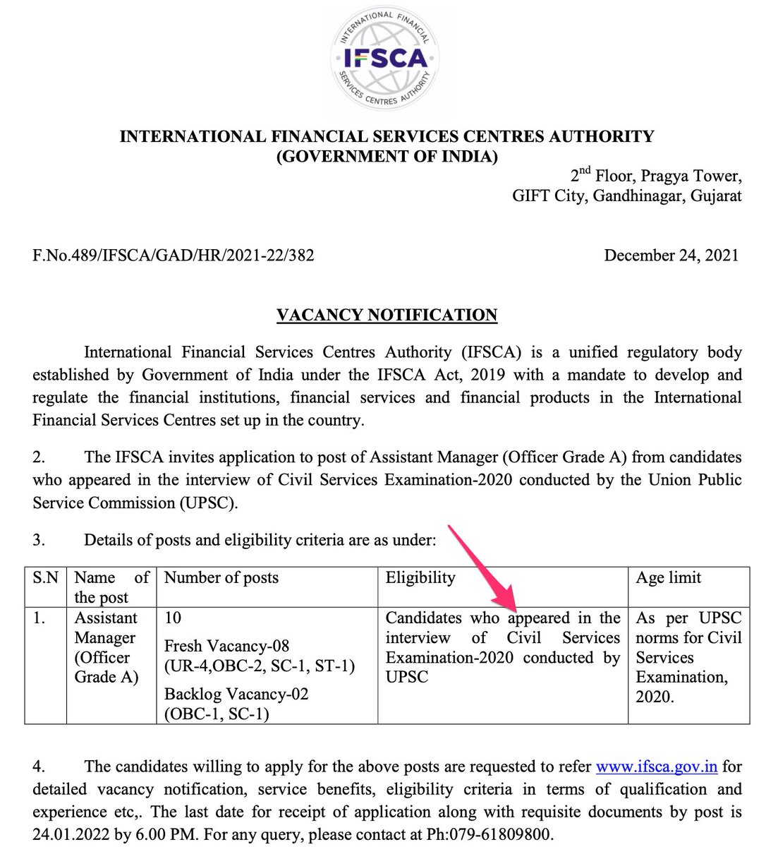 🤵Jobs for UPSC Interview-failed candidates at IFCSA ifsca.gov.in/Document/Caree…