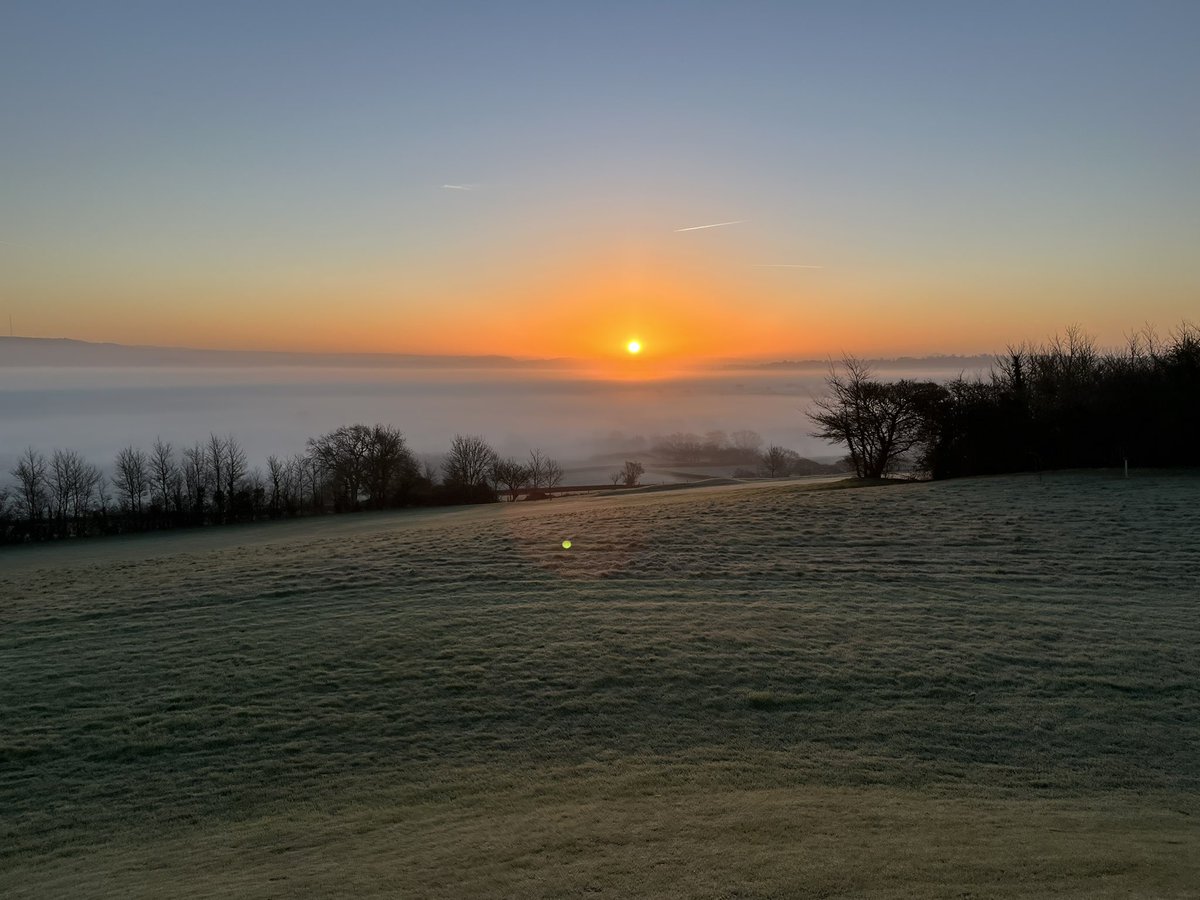 GroundsmanDan (@groundsmand) on Twitter photo Beautiful frosty morning <a href="/WedmoreGC/">Isle of Wedmore Golf Club</a> out on our course walk. Moving ropes and tees. #sunrise #greenkeeping Beautiful frosty morning <a href="/WedmoreGC/">Isle of Wedmore Golf Club</a> out on our course walk. Moving ropes and tees. #sunrise #greenkeeping