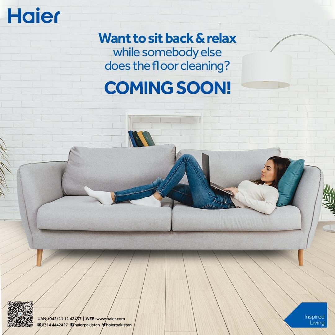 HaierFamily's tweet photo. Want to relax and enjoy the day, while watching somebody else doing the floor cleaning? Something extraordinary is coming your way soon
#Haier #InspiredLiving #SmartLiving #LifeChangingTechnology #ComingSoon https://t.co/MVPa9alJj9