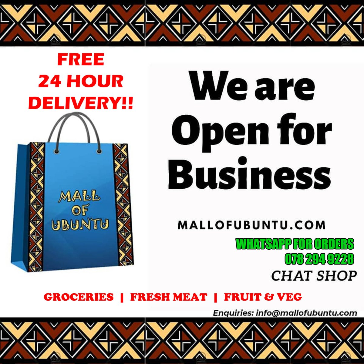 mallofubuntu's tweet photo. 2022, we forge ahead focusing on steady growuth... If you're still queing and carrying heavy groceries when we are here to serve you, #justtryus #cashondelivery #freedelivery https://t.co/fjSNhx9QjI