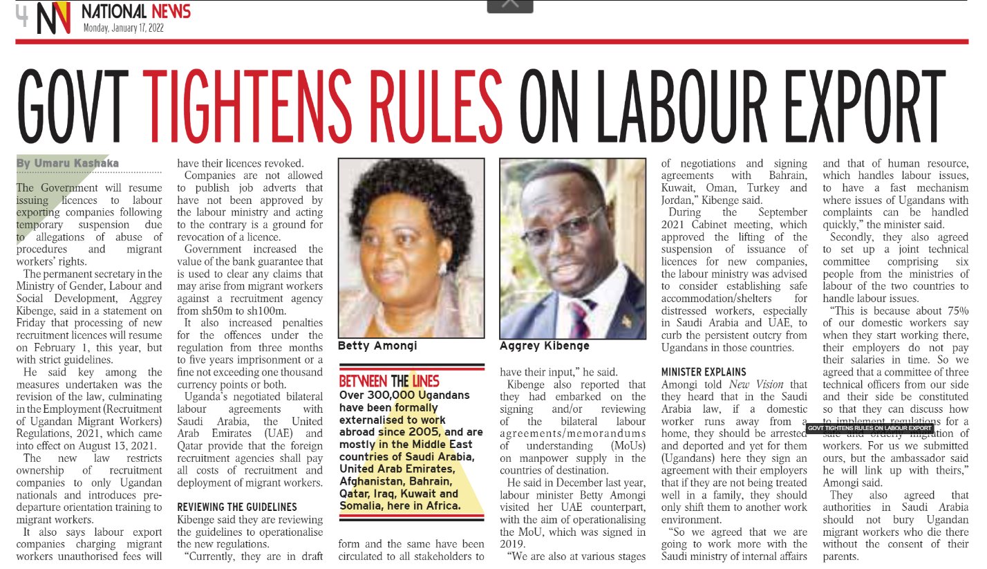 IOM Uganda 🇺🇳 on X: In 2021, IOM Uganda reached some 5.95 Million  people with awareness-raising messaging on ethical recruitment and safe  labour migration through radio, television, social media, community  meetings, etc. @