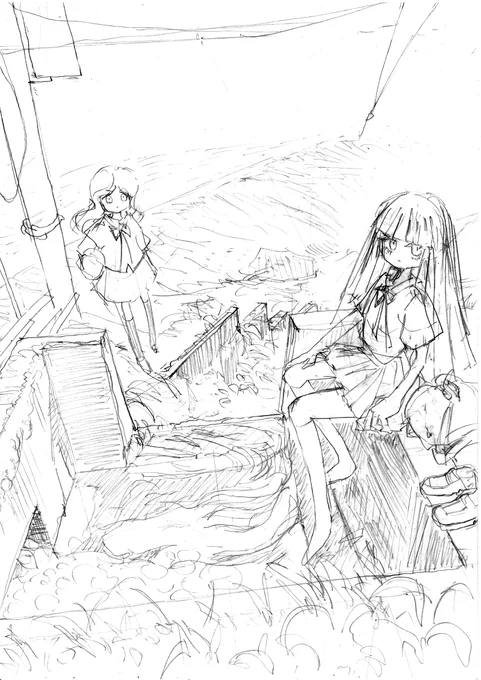下書き。

久しぶりのキャラ。 
