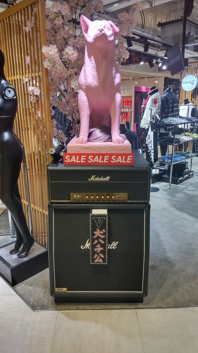BMoon1216's tweet photo. シブジーが閉店してしまった…
昨日ちょっとだけ行けてやっぱり寂しいですね💦ピンクのハチ公どこへ？

この素敵な壁ポスター達はどちらへ行ってしまうのか🥺🥺
買い物したことやイベントが良い思い出です💫色々とお世話になりました、今までありがとうございました。

#SHIBUYAZy #シブジー https://t.co/B8GC0zdSMJ