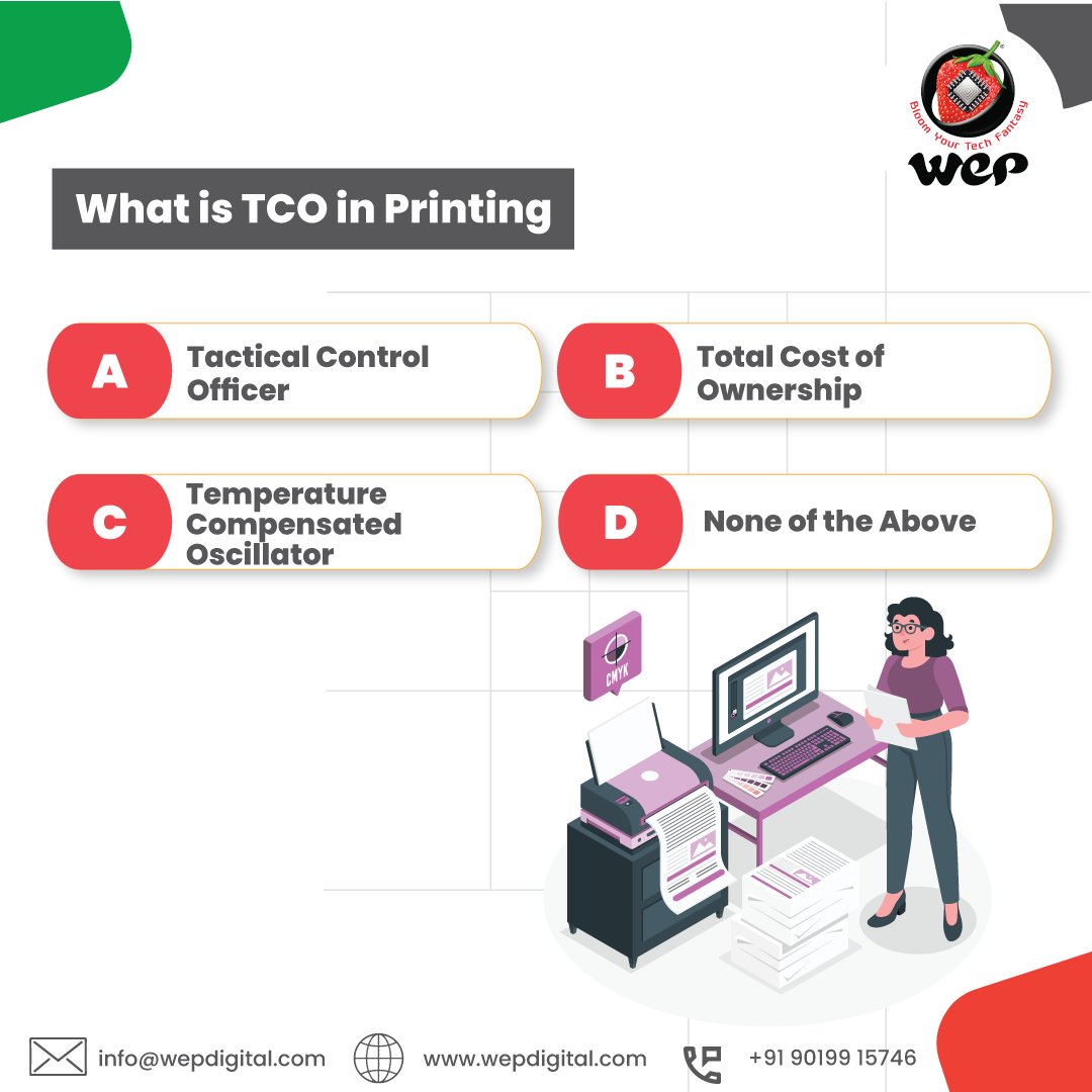 wepsolution's tweet photo. Do you know the expense of operating and maintaining your printers generally surpasses the initial purchase price?
#mps #totalcostownership #quiz #quiztime #quizbee #sundayvibes #tco #printingsolutions #printing #totalcostprinting #printingservice #printservice #tco #wepdigital https://t.co/7gQajaN6ai