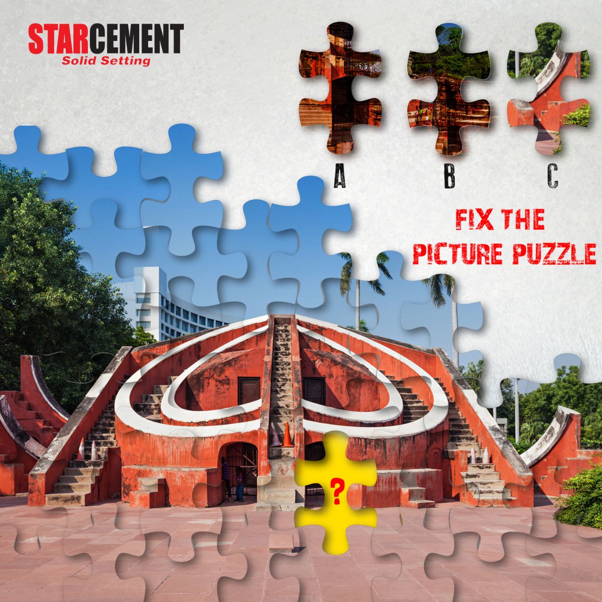 StarCementKol's tweet photo. It is puzzle time! Can you fix the picture of this famous building? Give your answer in the comment section.
#FixThePicture #PicturePuzzle #StarCement #Cement #SolidSetting https://t.co/9cX1vn1UsM