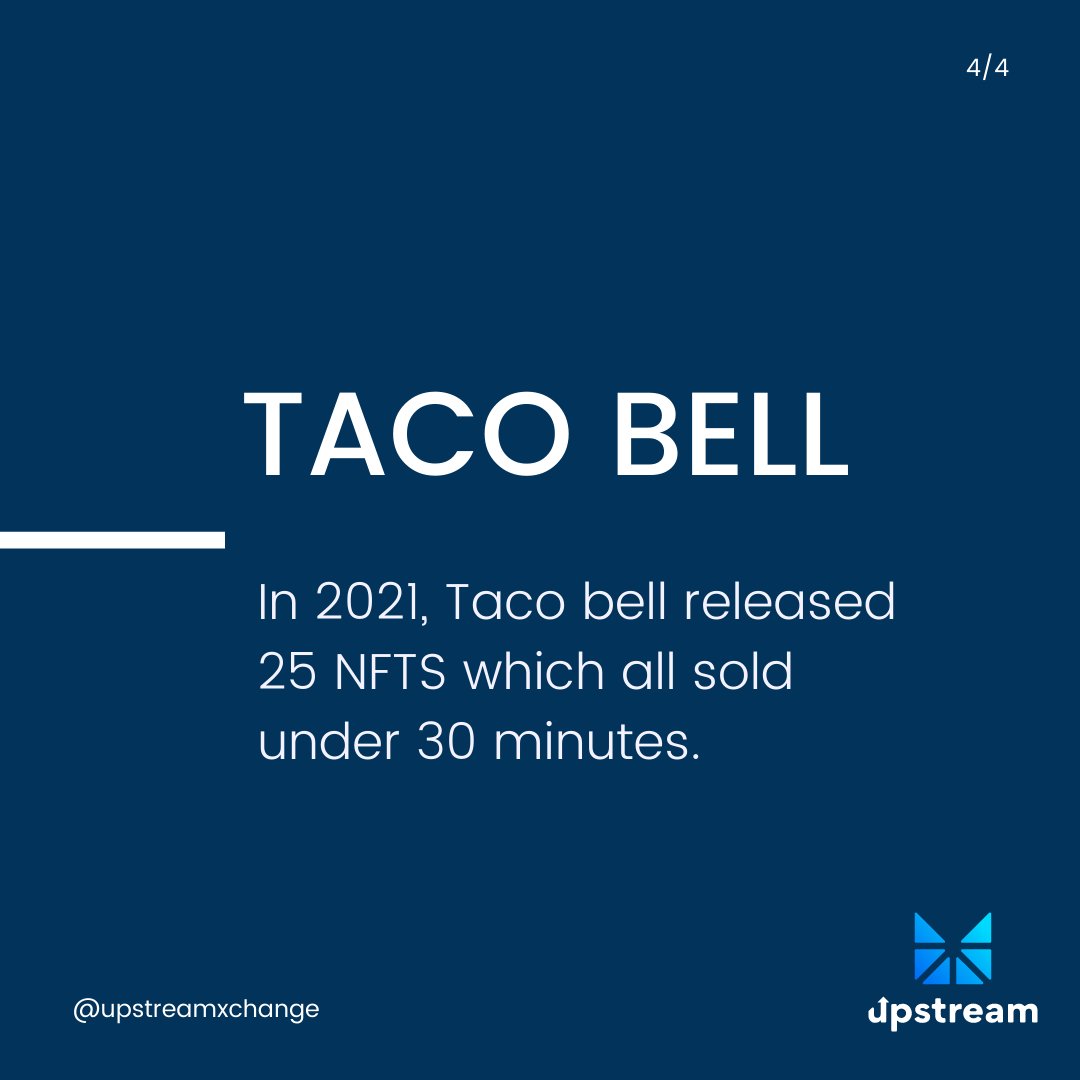 Here are just a few of the big brands that have invested in #NFTs. Have you participated in the NFT market yet?
