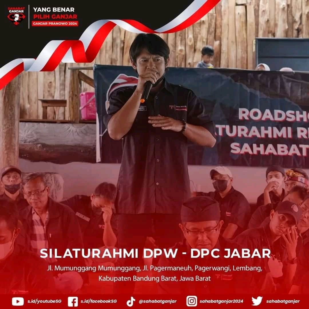 GanjarIndramayu's tweet photo. Silahturahmi SAGA (sahabat ganjar) provinsi jawa barat.......
#SahabatGanjar
#YangBenarPilihGanjar https://t.co/jlSlrKTV5U