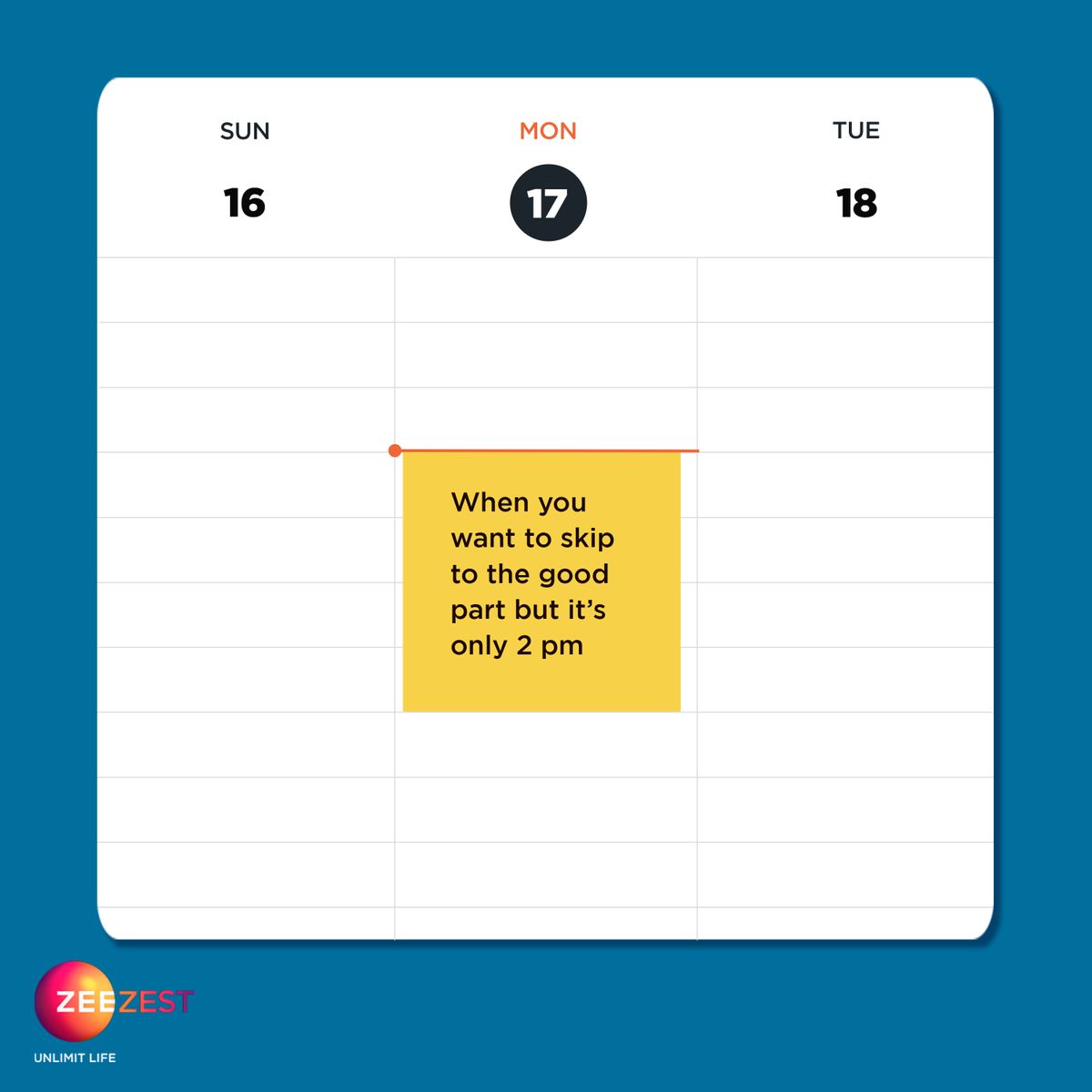 ZeeZest_'s tweet photo. Can we skip to the good part for real, please? π©
#FridayNight #Friyay #CanWeSkipToTheGoodPart #TimeToWeekend #ExplorePage #ForYouPage #CheersToTheWeekend #TGIF #BringItOn #ZeeZest #UnlimitLife https://t.co/Ntfce5Vhho