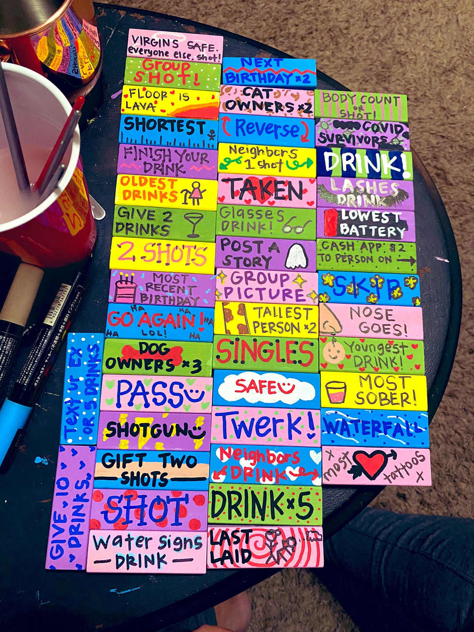 Lex𖤐 on Twitter: "Drunk Jenga complete. #DrunkJenga  https://t.co/pCkHd2cDl2" / Twitter