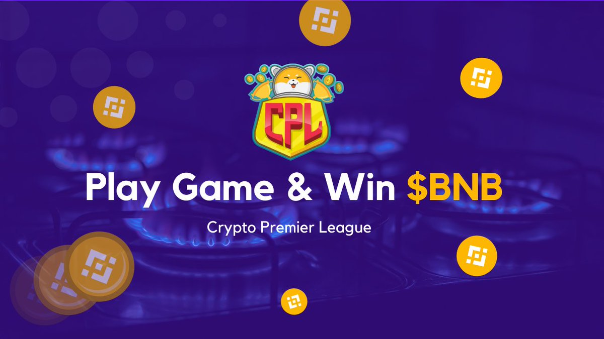 cpl_crypto's tweet photo. Don't have BNB to pay for gas fees on #BinanceSmartChain? Play our free game to win $BNB!

📌Download CPL https://t.co/TfD3pQCjI9
😎Join, play &amp; earn
🏆Rewards - $BNB tokens

#BinanceSmartChain #GameFi #PlayToEarn #BNB https://t.co/hZnNDjzvnF