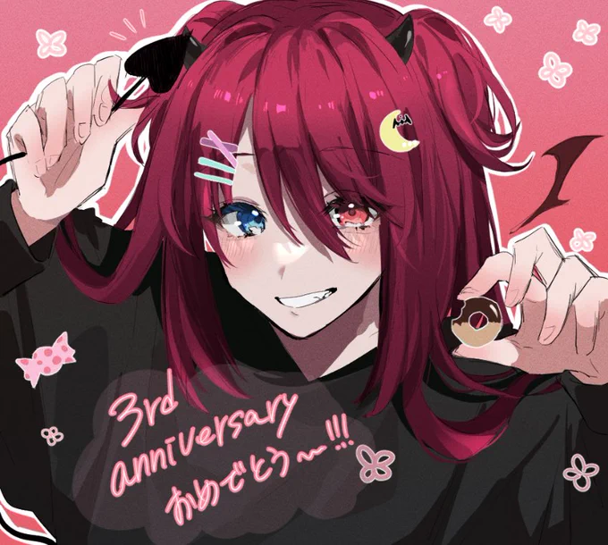 ロアちゃん3周年おめでとうー!!これからもずっと大好きだよ!! #ロアート 
