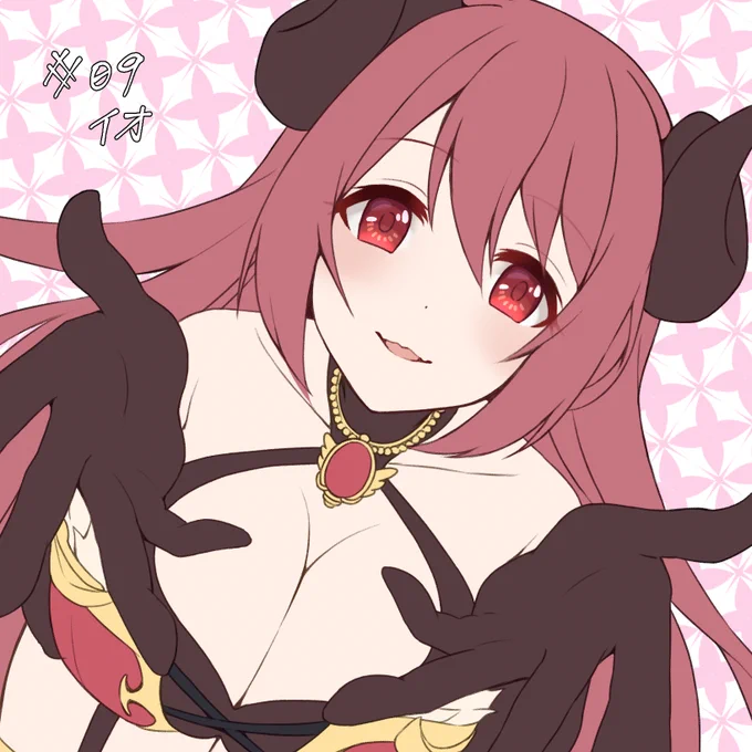 #プリコネRのキャラ50音順に全員描こう 
#イオ
「は～い、先生に注目～❤️」 