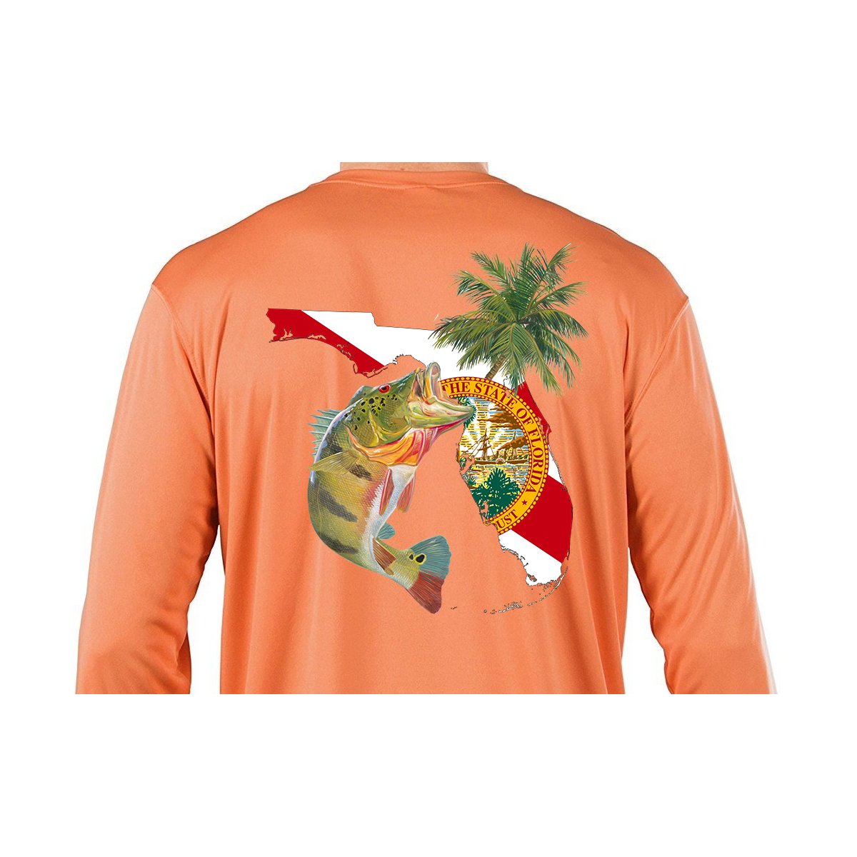 Peacock Bass Florida Fishing Shirt with FL State Flag Sleeve https://t.co/rUSDtdPfkD #<-----TapTheLink #SkiffLife https://t.co/W2ESq9SqKI