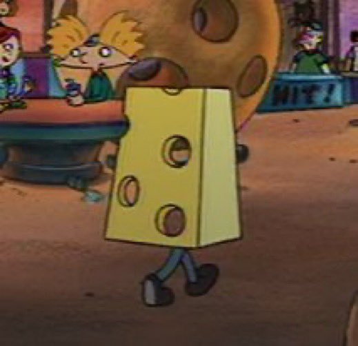 reactjpg's tweet photo. hey arnold kid in cheese costume https://t.co/NiBVe4pHVt