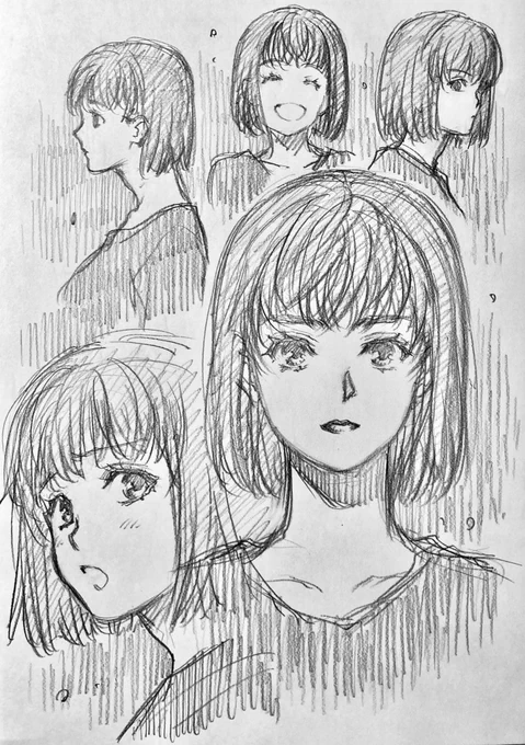ラフ描き、オリジナル、女性

昔から好みはあまり変わらない 