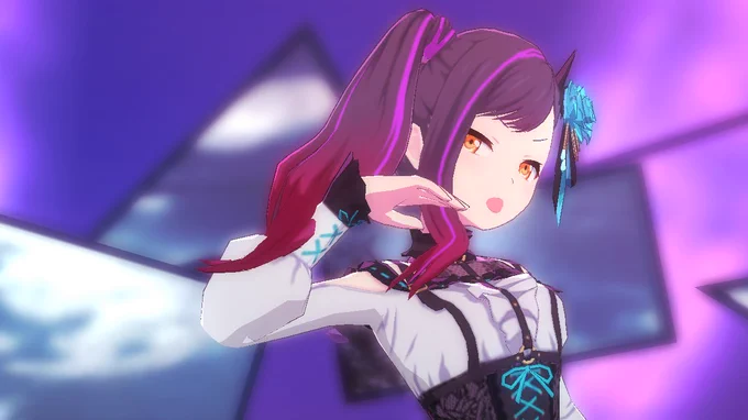 #リプ来たプロセカのMVのスクショを自分の絵柄で再現する #prsk_FA 
杏ちゃん!!リプありがとうございました🥰 