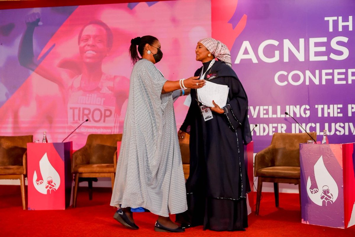 OlympicsKe's tweet photo. Sisterhood and Friendship.
#EndGenderBasedViolence
#SportsInclusivityChatKE
#RememberingTirop https://t.co/EpAsutJJ6O