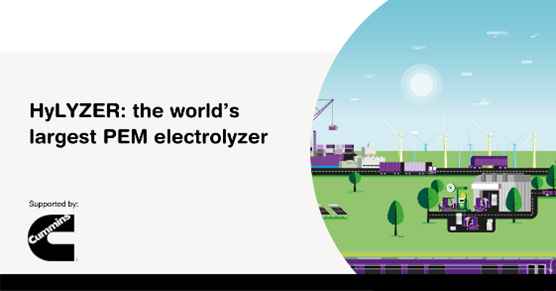 H2Europe's tweet photo. ⚡️#HyLYER is the world’s largest #electrolizer, generating more than 3,000 tons of #greenhydrogen and avoiding 27,000 tons of #CO2 emissions per year = the emissions of 10,000 cars.
👉 Discover how to achieve #zeroemissions in our report https://t.co/9h0bkzQaUF https://t.co/JsPSQEsLxV