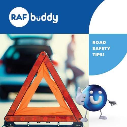 Petro_Lab's tweet photo. ROAD SAFETY TOP TIPS: RAF Buddy would like to share road safety tips to help you stay safe on our roads! 
TOP TIP 1: Do not get stranded without fuel. ⛽ Always plan ahead as to where you will refuel and make sure your tank is never empty. #3SecondsForLife https://t.co/w3GKRRQE2L