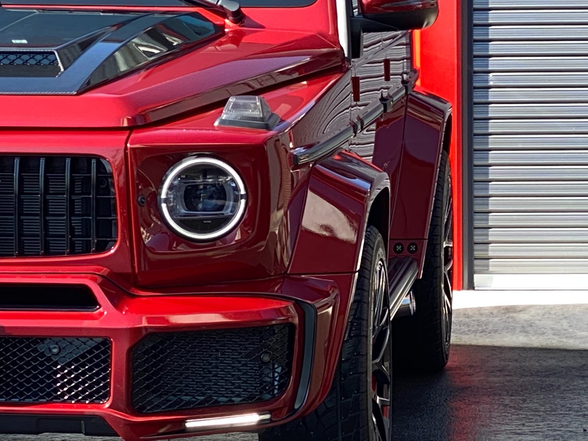 ROCKBODE3's tweet photo. ベンツG６３！！！真っ赤なBRABUS仕様でカスタムしてみました！！！☆☆☆

#SUV　#ベンツ　#ゲレンデ https://t.co/Cld629eNdN