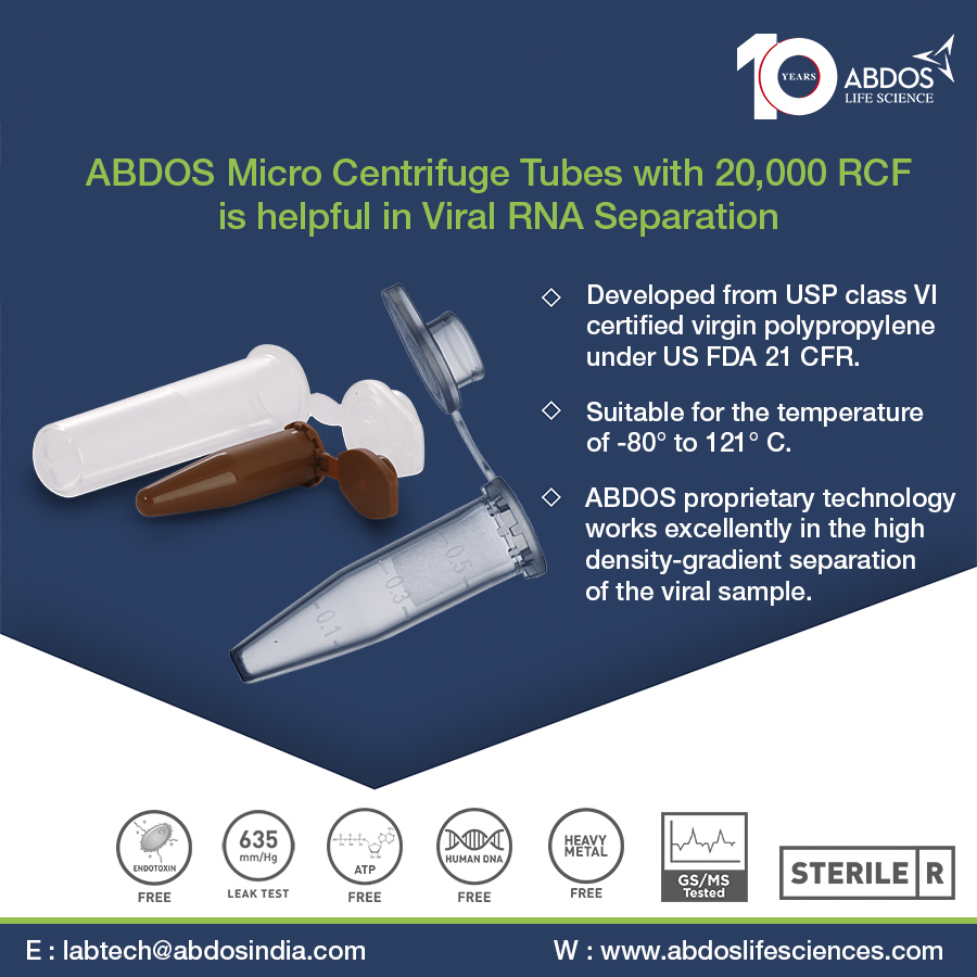 AbdosLabtech's tweet image. ABDOS Micro Centrifuge Tubes - Order Now ! #MicroCentrifugeTubes #MicroCentrifugeTube #MCT