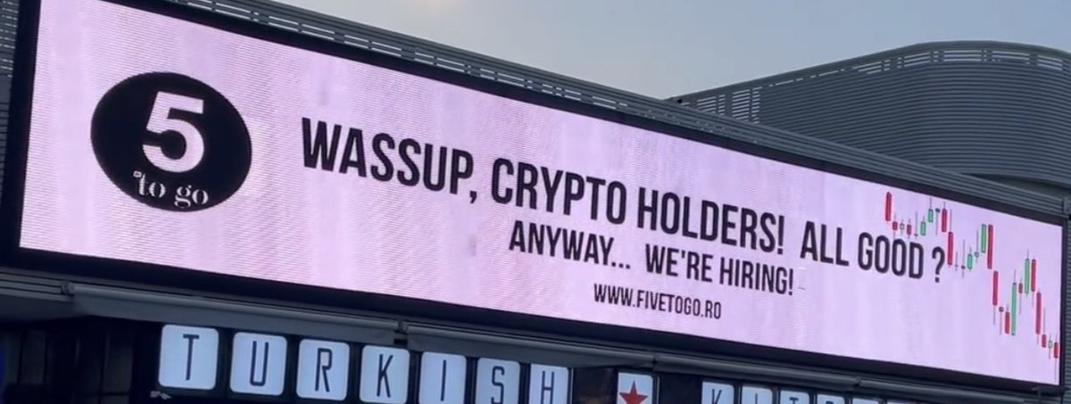 raresgaitan's tweet photo. Great marketing ngl #Crypto https://t.co/P9v70h9FPB