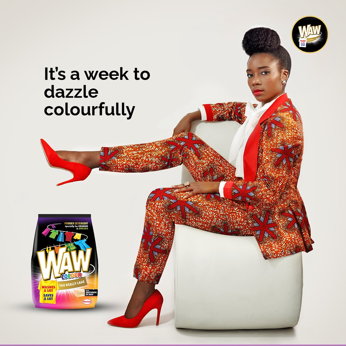 wawnigeria's tweet photo. No better way to start the week than to dress as colorful as how you want the week to be. Thanks to WAW colour, you would surely dazzle to impress. What colour combination would you be rocking today?

#WAWNigeria  #WAWColour #Ankara #Monday #dazzle #standout #colourful https://t.co/TQK3s0yCFB