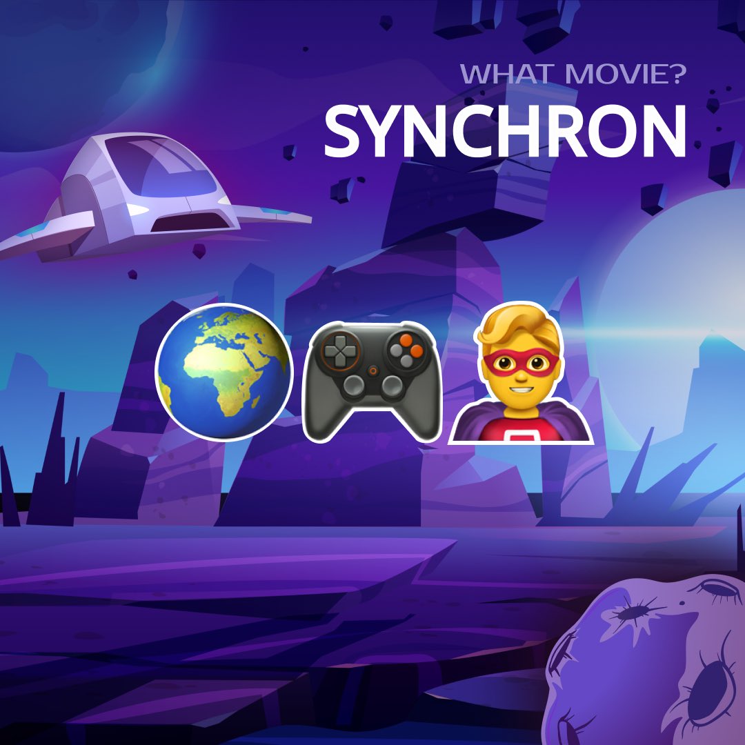 SociumSynchron's tweet photo. Can you guess the name of the film about the metaverse?

 The name is encrypted in emojis🙌 https://t.co/dDnvNt1smZ