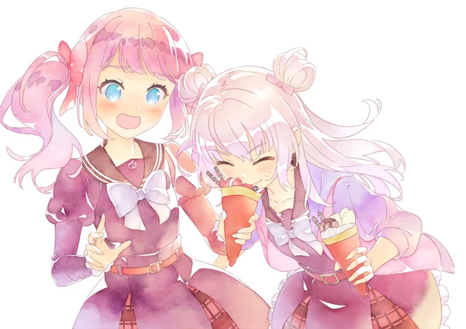 よく水彩画と言われますが今回もフルデジタルですね。デジタル水彩はたまにしか描かないので毎回描き方思い出すのに一苦労してます(笑)。 https://t.co/BJzlvKtxEW 