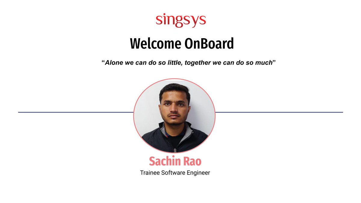 singsyspteltd's tweet photo. Welcome on board! We're proud to be the place where you start your career, and we're here to give you a hand whenever you need it. Looking forward to helping you grow. #enthusiasm #knowledgelight #development #ITfield #excitement #SINGSYS https://t.co/WG0O7VKeVr
