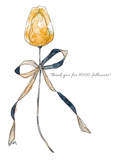 Thank you for 8000 followers🌷
まさかまさかのフォロワーさんが8000人こえてました。watariを見つけてくれてありがとう、これからも描くのでよろしく。 