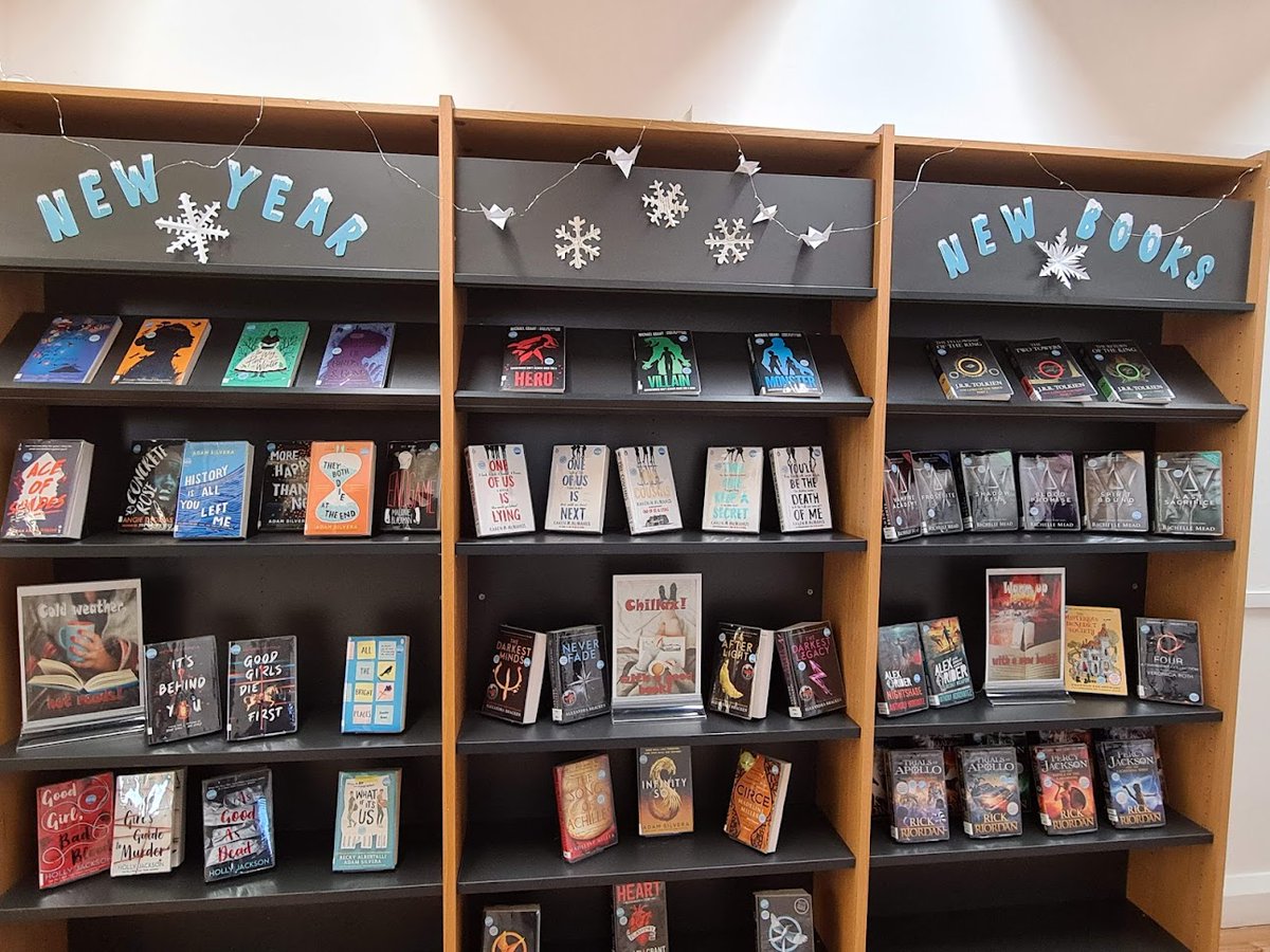LibraryHbs's tweet image. We @LibraryHbs love new books THIS MUCH! 💕📚#newyearnewbooks