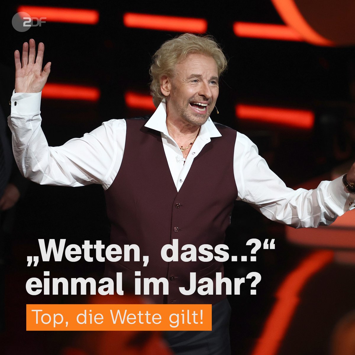 Gut, dass wir diesen Twitteraccount nie gelöscht haben. Auch 2022 und 2023 wird's nochmal #wettendass geben! 🧡

Wir freuen uns auf jeweils eine Ausgabe mit Thomas Gottschalk!