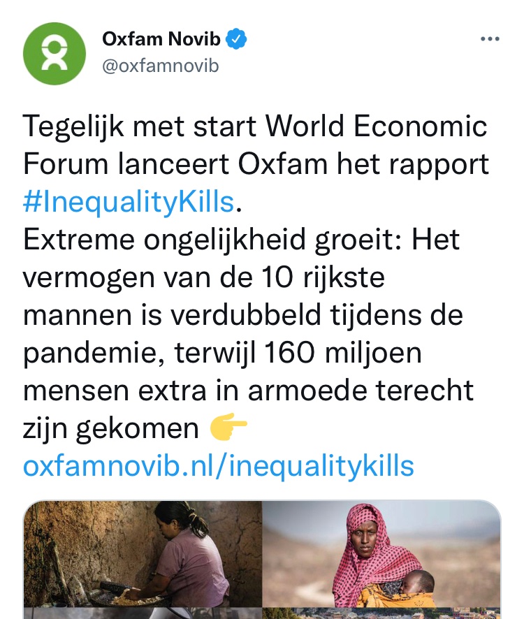 ‘Vermogen rijkste mannen verdubbeld tijdens corona, meer armoede.’ Overheden proberen een pandemie te bestrijden, miljardairs &amp; hun bedrijven plukken de vruchten. Samenlevingen raken verder uit balans ⬇️