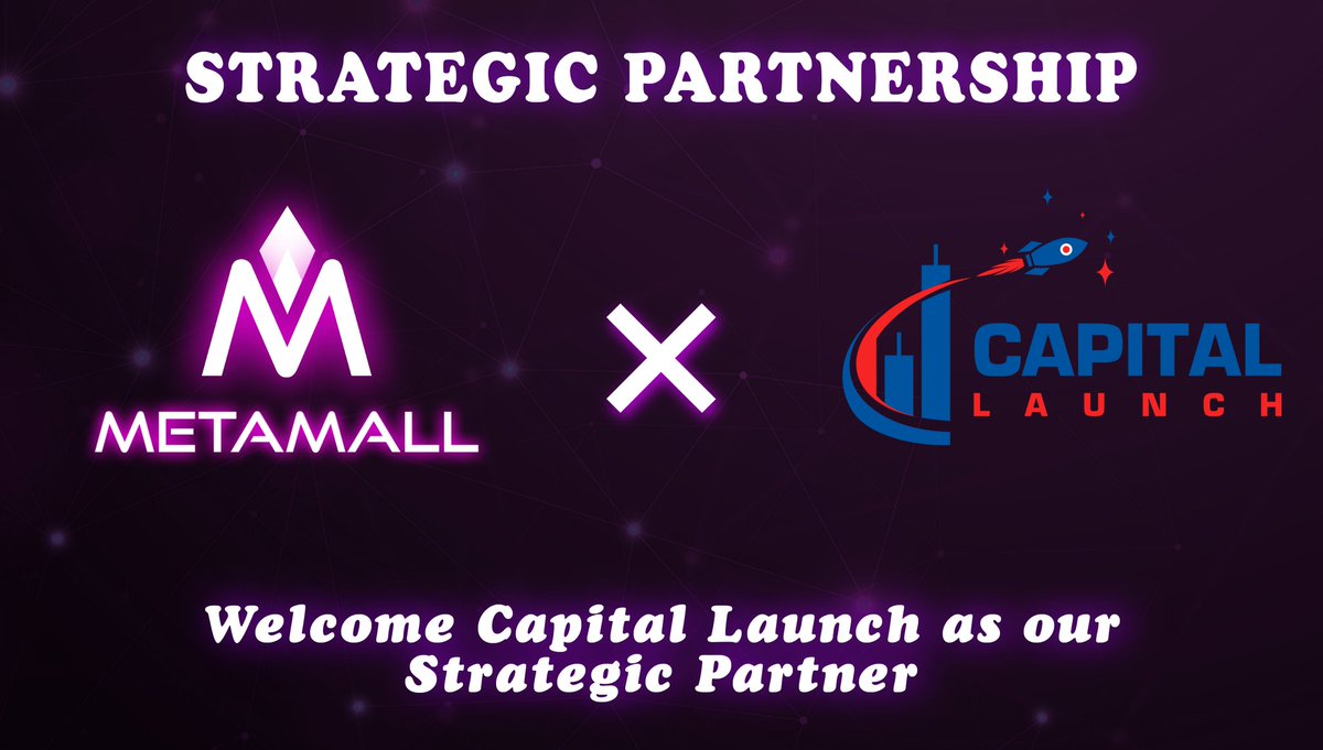 🚨Metamall #partnership announcement with Capital Launch🚨

🤠Capital Launch is a venture fund investing in early stage projects. They drive project teams through blockchain capital markets towards a WEB3 future💎

<a href="/Metamall_io/">Metamall</a> <a href="/Capital_Launch/">Capital Launch</a> #ecommerce #nft #thecryptolifestyle