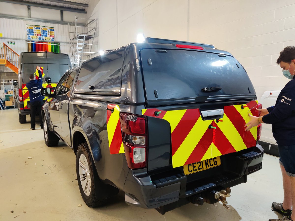EliteSigns's tweet photo. Bore Da. Good Morning.

First in the #vehiclebranding bay today are these 2 vehicles for @DKSLimited which will soon be wearing matching livery &amp; #chapter8 #chevronkits.

@BSGAUK https://t.co/iegj0lGrJJ