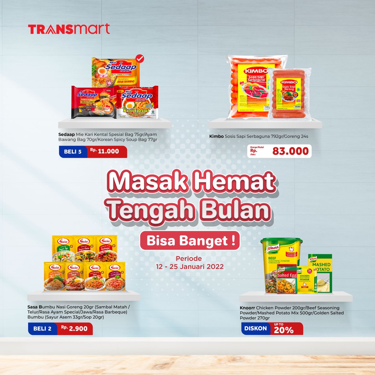 Transmart_IND's tweet photo. Makan enak tapi tetap hemat di tengah bulan? Bisa banget doooong~
Cek promo lainnya di website berikut ini ya --> https://t.co/kCeRkuFZmF
#TransmartIndonesia #KeTransmartAja #PromoTransmart https://t.co/PFAv0tBKIT