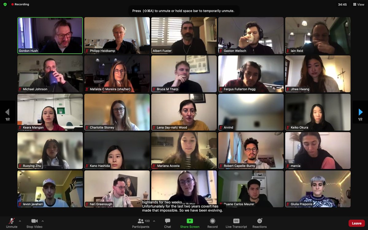 HDKMP's tweet photo. The 7th winter school at GSA @Innovation_Sch with @KISDonline and @ElisavaBCN  just started with a welcome meeting in zoom (as expected), Bruce Tharp will give an intro lecture on #discursivedesign and kick-off two exciting weeks for #gsaws22 https://t.co/WEfqMROrOP
