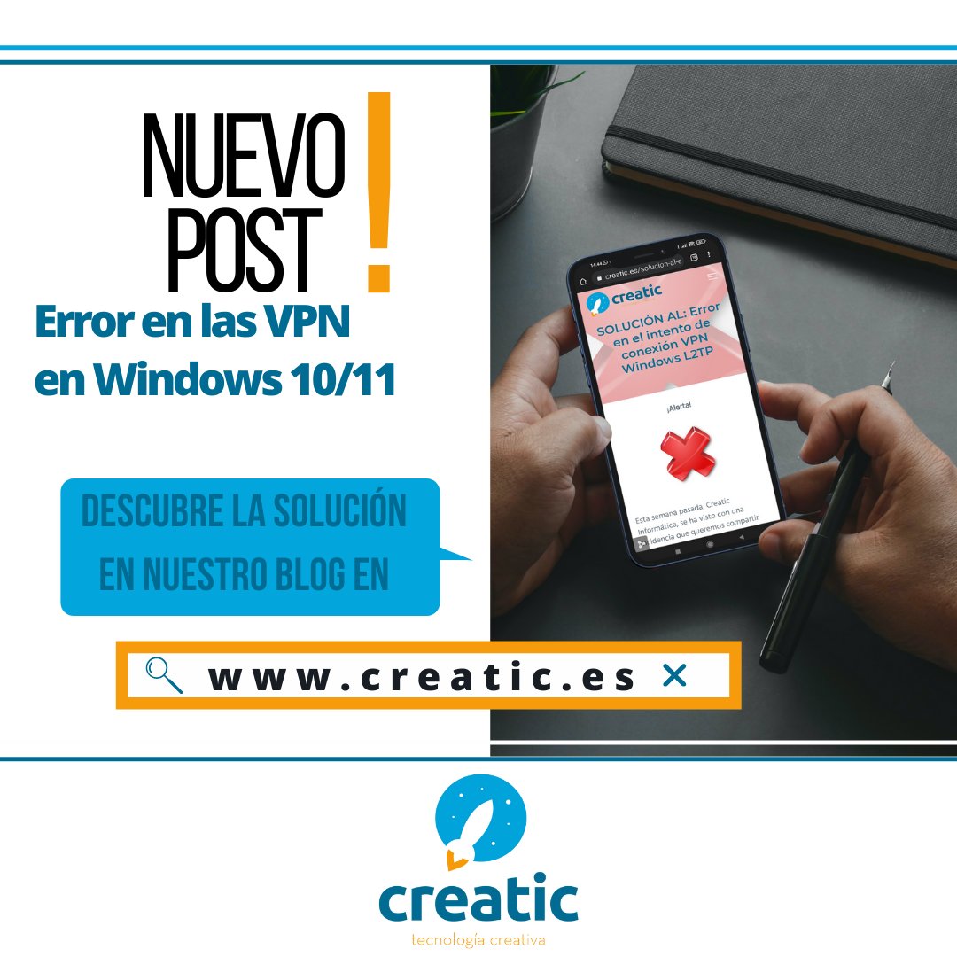 creatic_es's tweet photo. ¡#Atención administradores de sistemas!
Se ha detectado un fallo en las #VPN con los nuevos parches de #Enero2022 de #Windows... ¡Os recomendamos leerlo!
https://t.co/r5gYi1S1PA
#valencia #teletrabajo #vpn #pyme #actualizacion #pymesvalencia #post #informatica #sistemas https://t.co/SVKaa1nakF