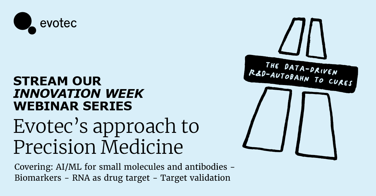 cyprotex's tweet image. Learn about @Evotec's approach to precision medicine  hubs.ly/Q012092r0 | Stream our Innovation Week webinar series to find out about efforts in #AI/ML in the design &amp;amp; development of both #smallmolecules &amp;amp; antibodies + our approaches to #targetvalidation #researchneverstops
