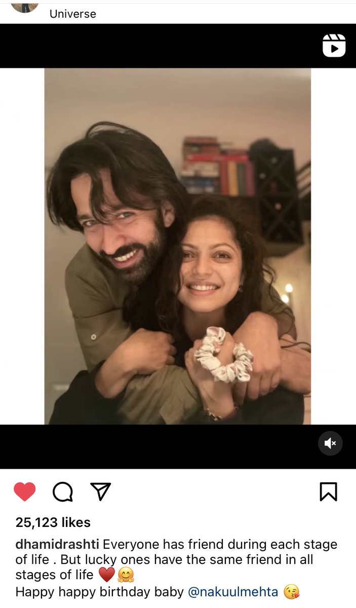 #QueenD 👑 <a href="/drashti10/">Drashti Dhami</a> 🥰

{ 17-1-2022 } 
New IG Post  

D wishing a happy birthday to BFF <a href="/NakuulMehta/">Nakuul Mehta</a> 😍🥳🎁

&amp; Happy birthday to you from #DrashtiDhami fans 🎂 🥳

Link: instagram.com/reel/CY0i2fHJL…

{ #NakuulMehta }