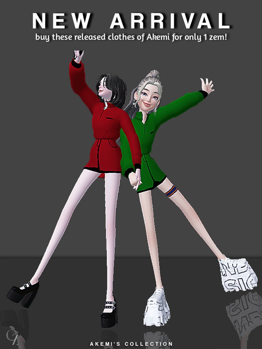 cosmos_zepeto's tweet photo. COSMOS' New Arrivals.
cc: Akemi 

A matching red and green outfits coming your way. Give it a try with your bestie!

#COSMOS #COSMOSZPT #COSMOSTYLE

Edit by: Akemi強 https://t.co/wCrclRCJUG