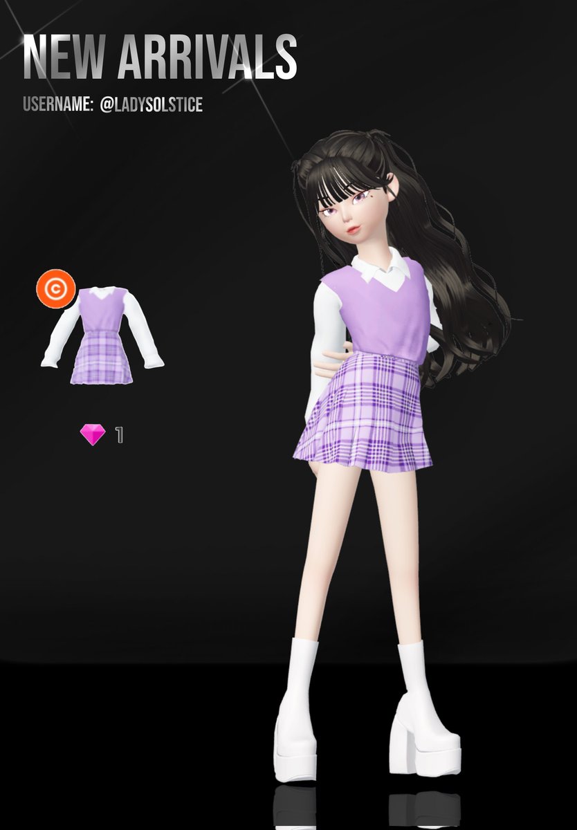 cosmos_zepeto's tweet photo. COSMOS' New Arrivals.
@ladysolstice

Another styled uniform, in color purple! A fan of that? You can always try it on, just visit the code, and there you have it.

#COSMOS #COSMOSZPT #COSMOSTYLE 

Edit by: Fawzielle Giovanni https://t.co/LIDa9BcyRy