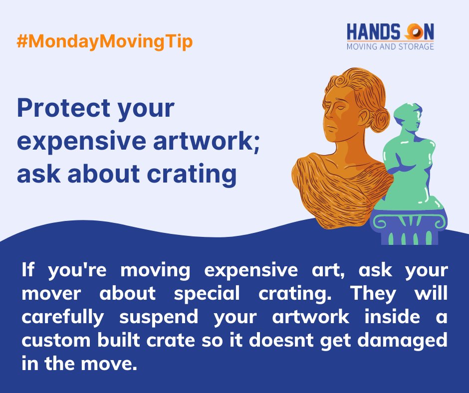 handsonmoving's tweet image. #MondayMovingTip for your expensive artwork.
