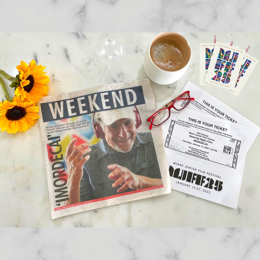 iMordecaiMovie's tweet photo. Still life of a Weekend to be remembered. 
Thank you @MiamiJFF  and everyone who worked on @iMordecaiMovie
@MiamiHerald
 
Encore show is Saturday at 8:00 pm at Michael-Ann Russell JCC in Aventura, get your tickets here: https://t.co/BsDI4bFmxs
#imordecaimovie https://t.co/b3HV88oAiB