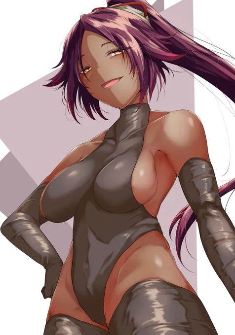 久々にアニメ観たらやっぱスゴかったので夜一さん描きました 