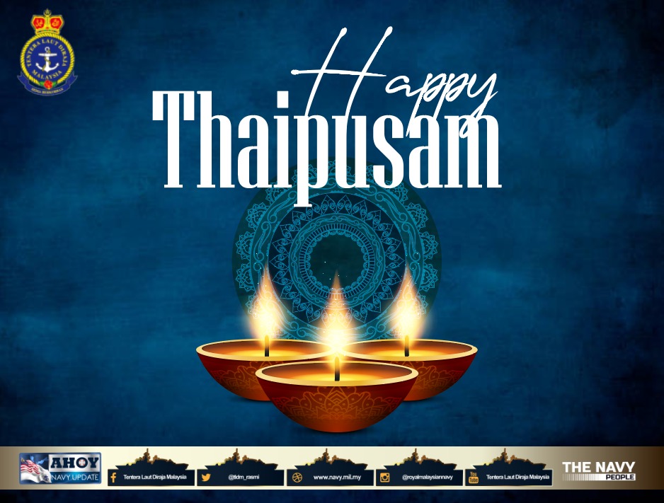 Wishing all Hindus who are celebrating, Happy Thaipusam. 
May the full moon of Thaipusam fill your life with joy and exuberance. 

#NavyWishes 
#NavyPeople