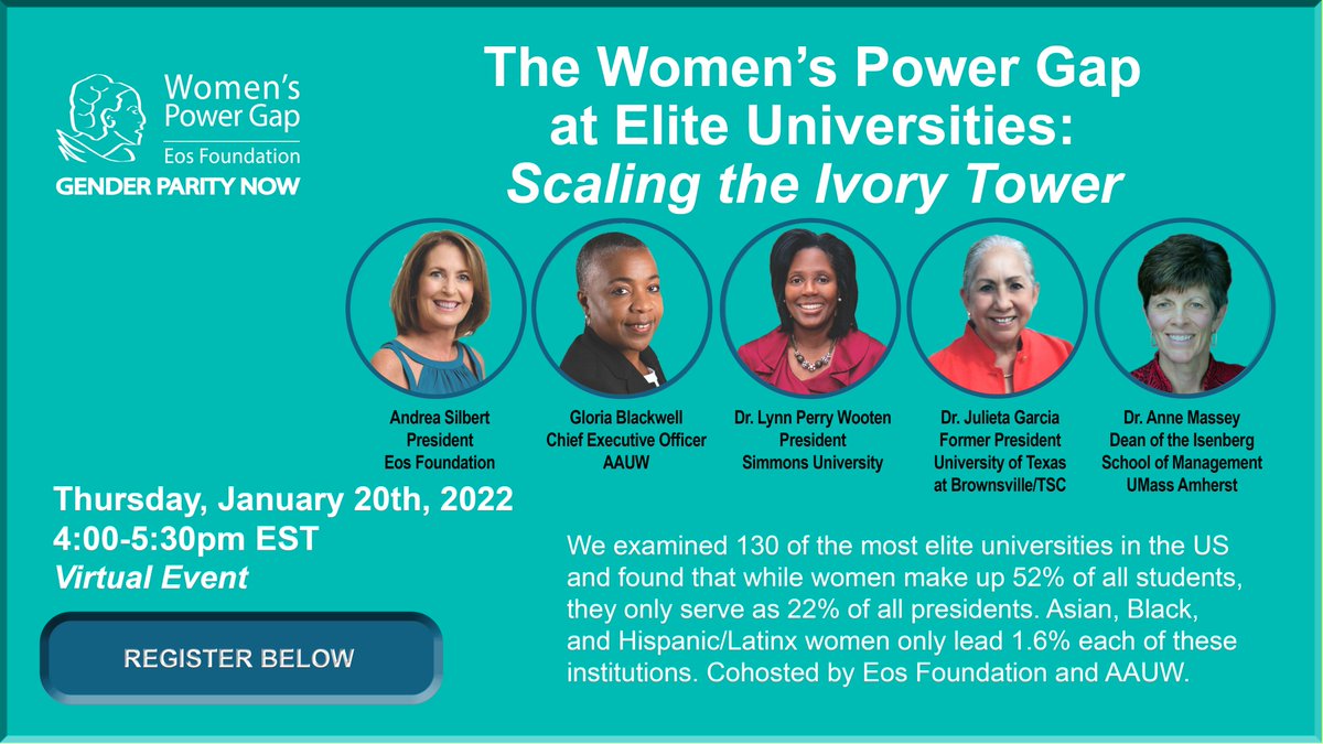 womenspowergap's tweet image. (1/3) The Women's Power Gap at Elite Universities: Scaling the Ivory Tower.

 𝑱𝒐𝒊𝒏 𝒐𝒖𝒓 𝒗𝒊𝒓𝒕𝒖𝒂𝒍 𝒆𝒗𝒆𝒏𝒕 𝒕𝒐 𝒍𝒆𝒂𝒓𝒏 𝒘𝒉𝒂𝒕 𝒘𝒆 𝒄𝒂𝒏 𝒅𝒐 𝑵𝑶𝑾 𝒕𝒐 𝒅𝒓𝒊𝒗𝒆 𝒔𝒚𝒔𝒕𝒆𝒎𝒊𝒄 𝒄𝒉𝒂𝒏𝒈𝒆!

Register here: bit.ly/3tEDZMT

 #GenderParityNow