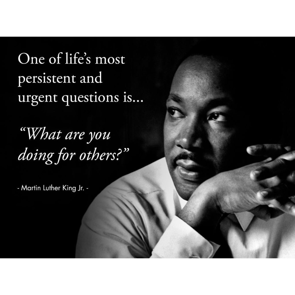 KJ25_Foundation's tweet photo. Today we honor Dr. Martin Luther King, Jr. for his impact on the world.  A man who inspired many of his time and continues to do so today. A quote we applaud because it aligns with our inspiration to help others as well. #MLKDay https://t.co/reS9WFzLE1