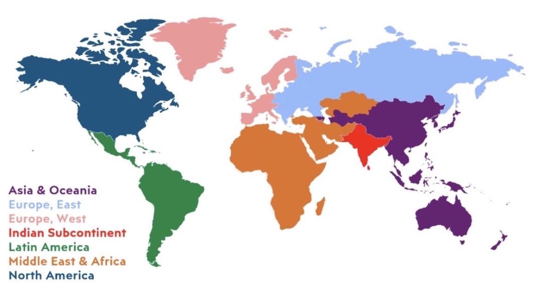 FM_Market's tweet photo. If you are unsure in what Market you will be for next season I had made a spreadsheet with all countries colour coded to the regions.

#fifamobile22 #fifamobile21 #FIFAmobile https://t.co/ZMxhn59aHJ